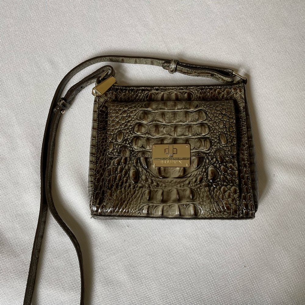 Brahmin shoulder handbag green